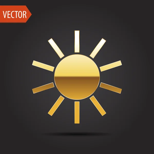 Icon of sun — Stock Vector