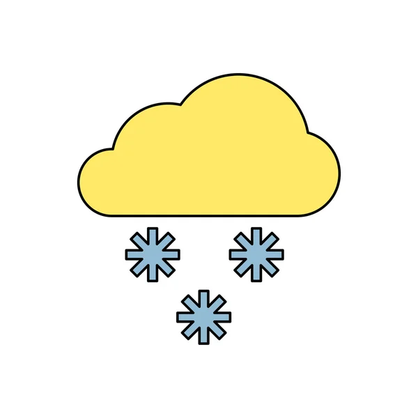 Ikona sněhu — Stockový vektor