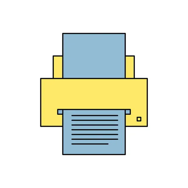Icon of printer — Stock Vector