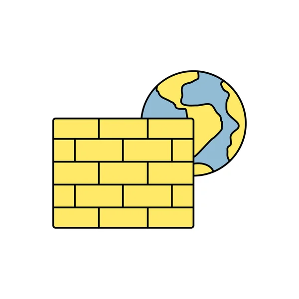 Symbol der Firewall — Stockvektor