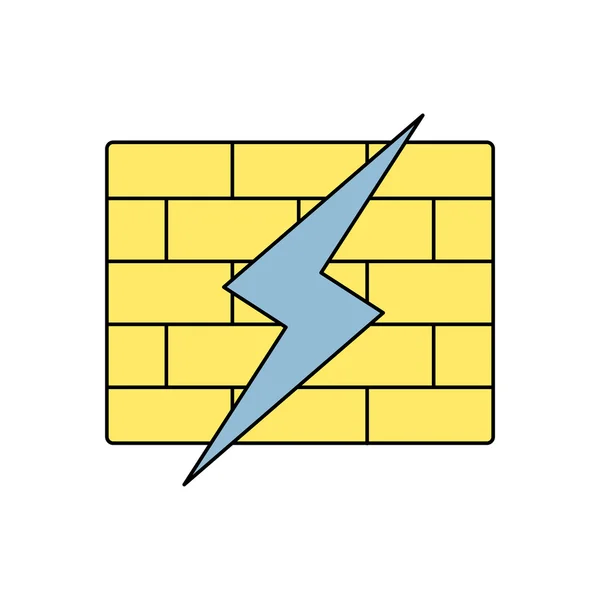 Ícone de firewall — Vetor de Stock