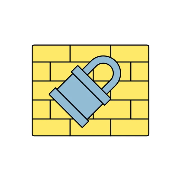 Icon of firewall — Stock Vector