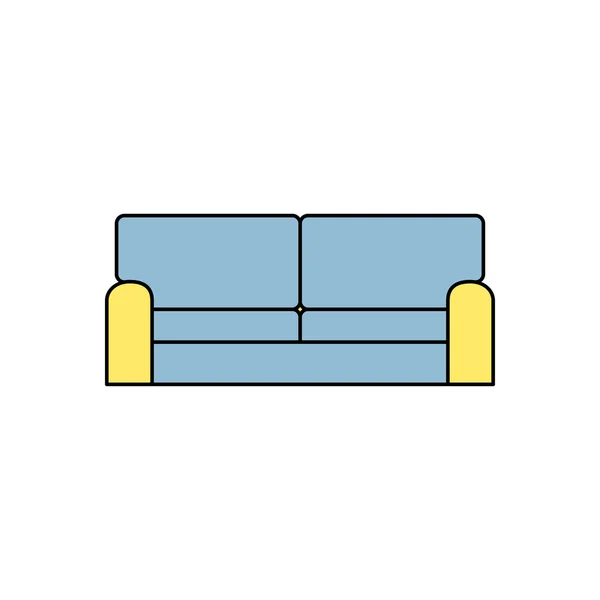 Icono del sofá — Archivo Imágenes Vectoriales