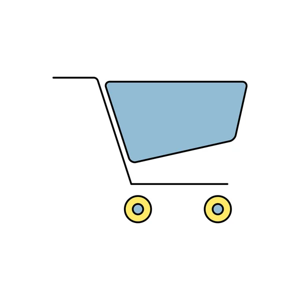 Icono de la cesta de la compra — Vector de stock