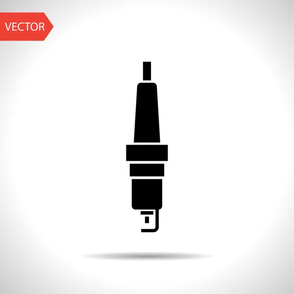 Vector plano icono negro — Vector de stock