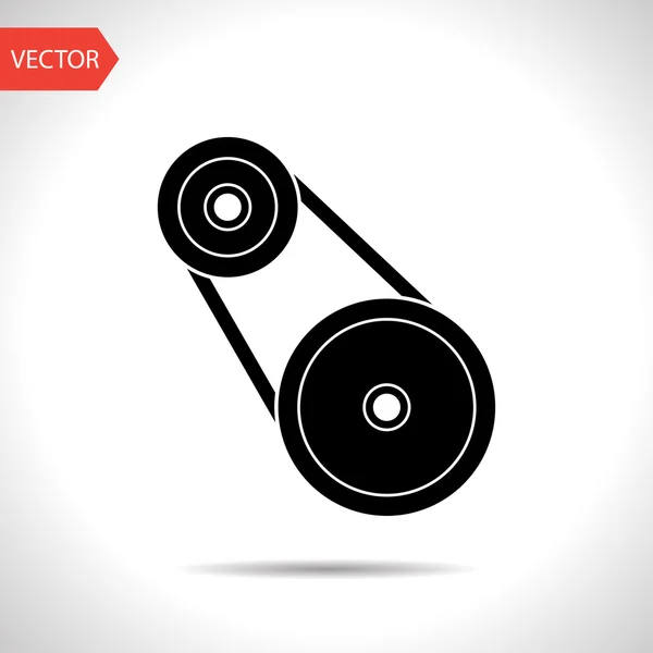 Vector plano icono negro — Vector de stock