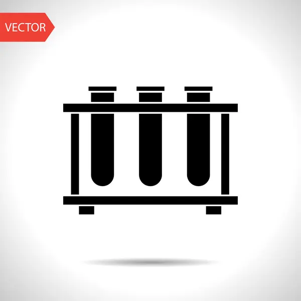Vector plat zwarte pictogram — Stockvector