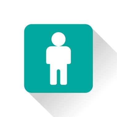 Kullanıcı mavi işareti simgesi.