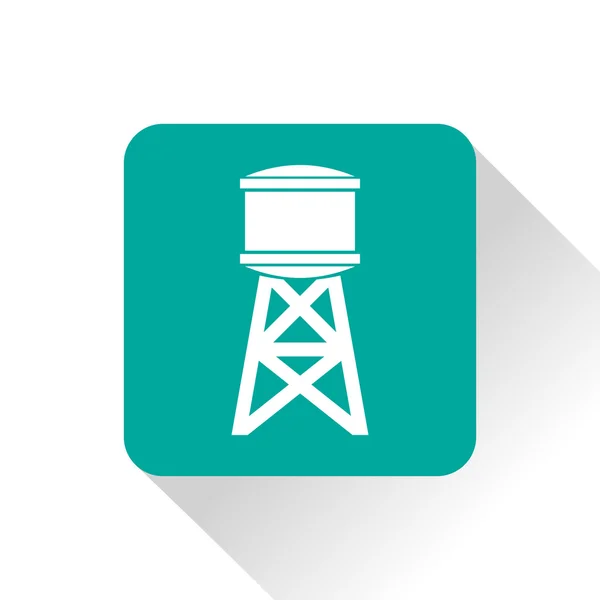 Su tankı simgesi olan endüstriyel İnşaat