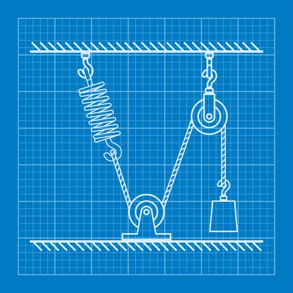 Illustrazione della formula fisica — Vettoriale Stock