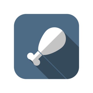 Vektör tavuk bacak simgesi. Gıda simgesi. Eps10