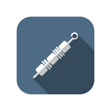 Vektör et şiş simgesini. Gıda simgesi. Eps10