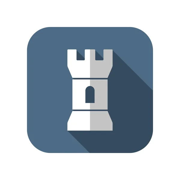Icon of castle tower — Stock Vector