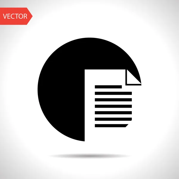 Icon of document — Stock Vector