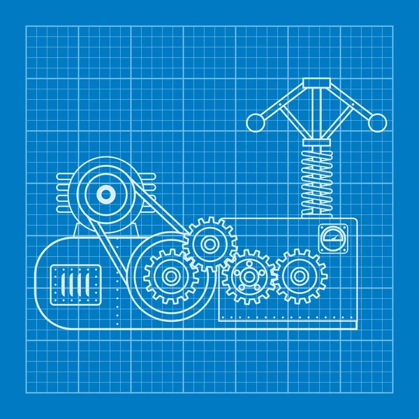 Blaue physikalische Formel — Stockvektor