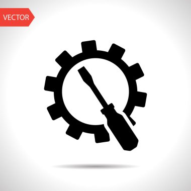 screwdriver and gear icon