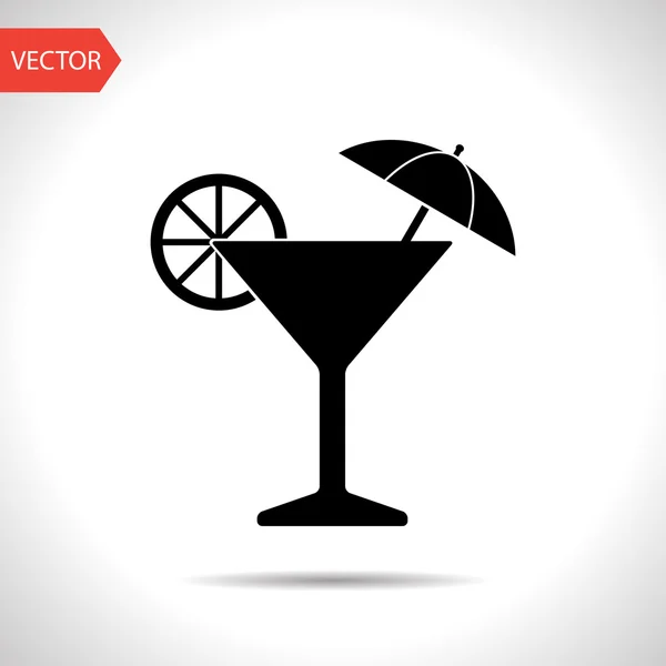 Pictogram van martitni glas — Stockvector