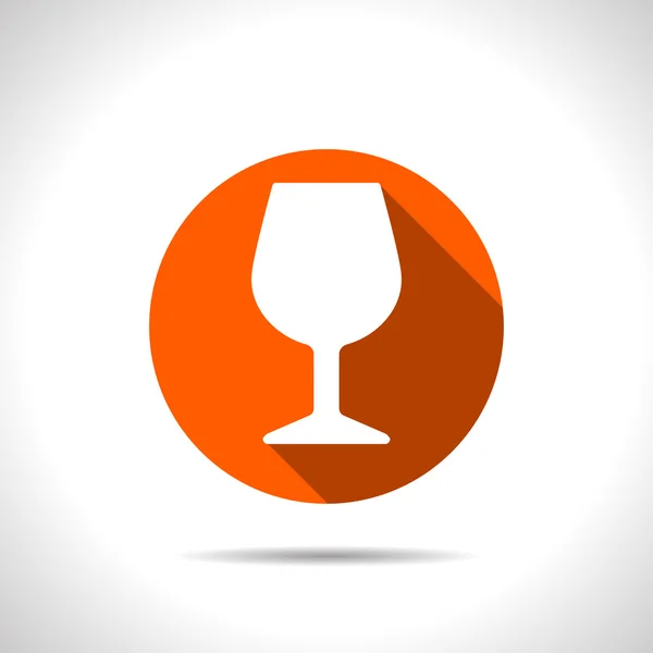 Icon of wine glass — Stock Vector