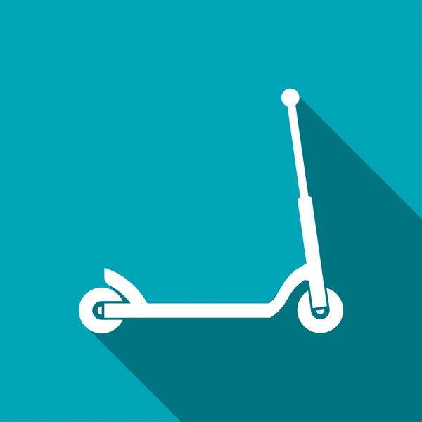 Pictogram van kind scooter — Stockvector