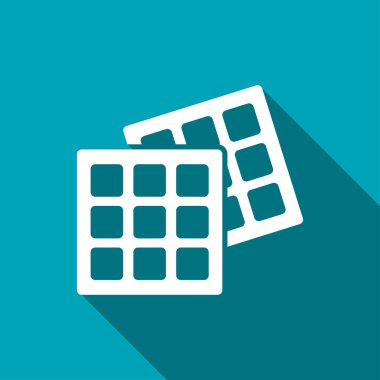 Simge vektör Belçika waffle. Gıda simgesi. Eps10