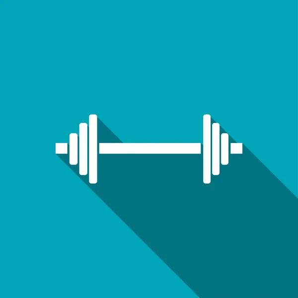 Icon of barbell — Stock Vector