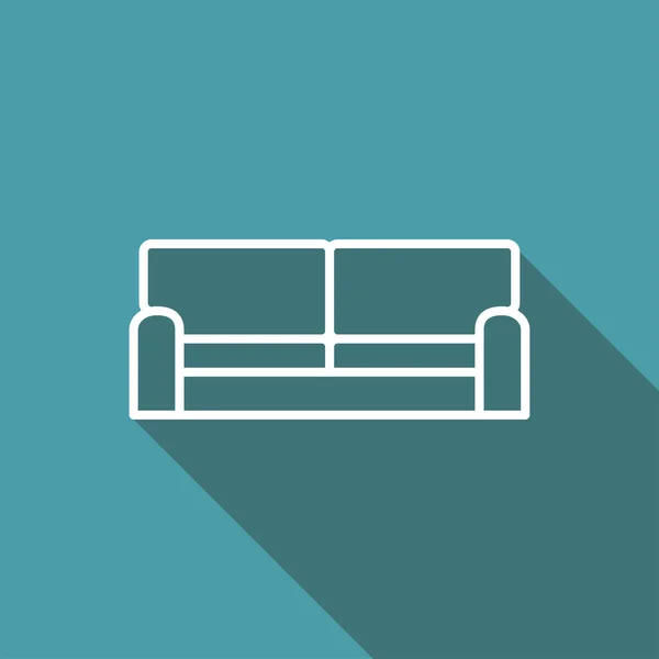 Icono del sofá — Archivo Imágenes Vectoriales