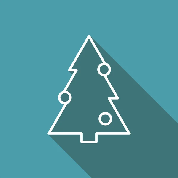 Pictogram van de kerstboom — Stockvector