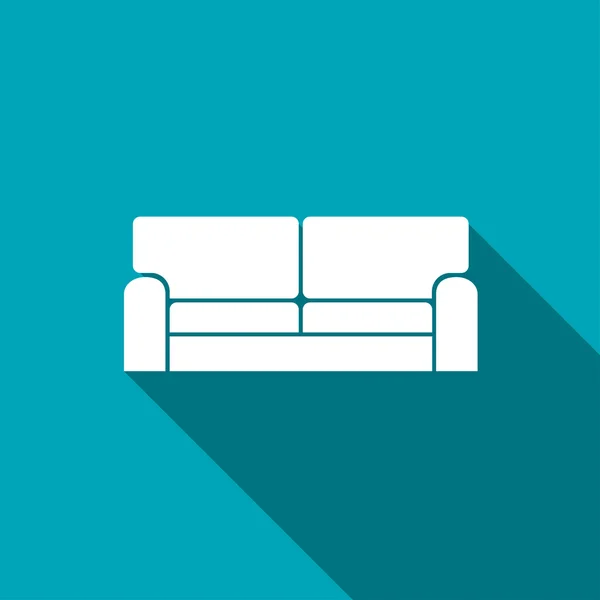 Ikone des Sofas — Stockvektor