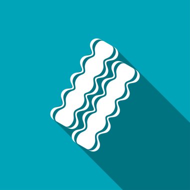 Vektör pastırma simgesi. Gıda simgesi. Eps10