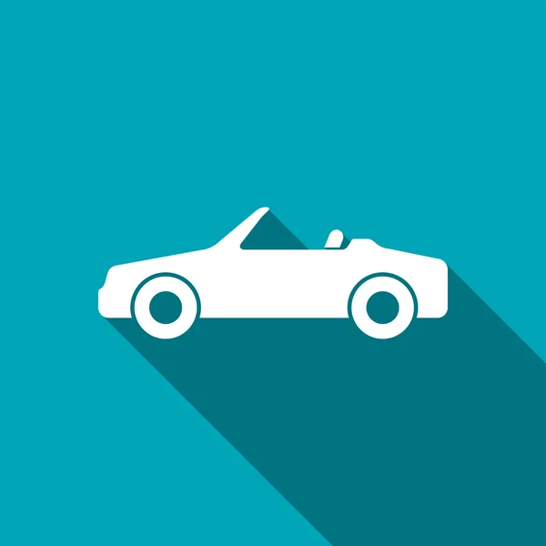 Vector icon of cabriolet — Stock Vector