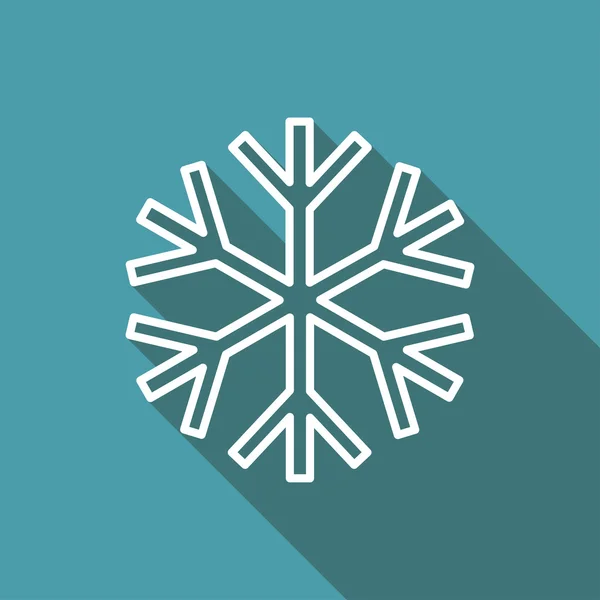 Xmas pictogram van sneeuw — Stockvector