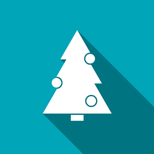 Pictogram van de kerstboom — Stockvector