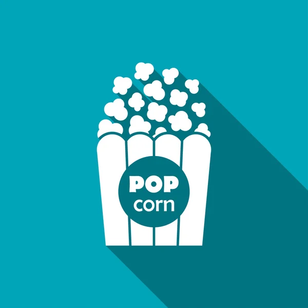 Wektor popcorn ikona. Ikona jedzenie. Eps10 — Wektor stockowy