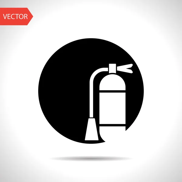 Pictogram van brandblusser — Stockvector