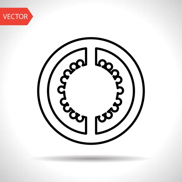 Ícone plano vetorial — Vetor de Stock