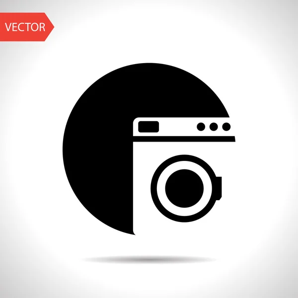 Pictogram van wasmachine — Stockvector