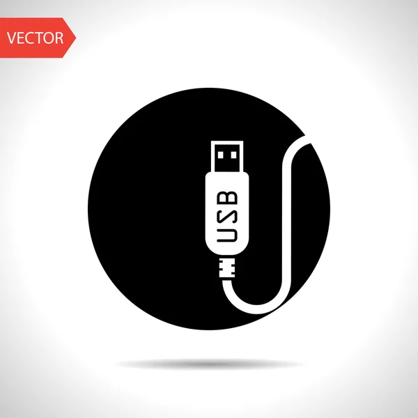 Usb cable icon — Stock Vector