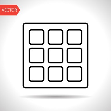 vektör düz simgesi