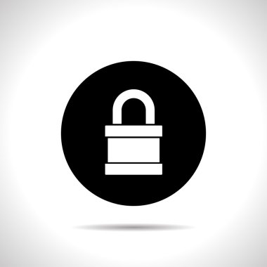 kapalı asma kilit simgesi