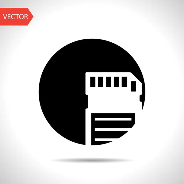 Ikona z paměťové karty — Stockový vektor