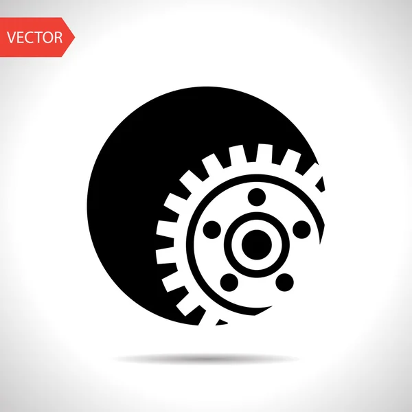 Icon of gear — Stock Vector