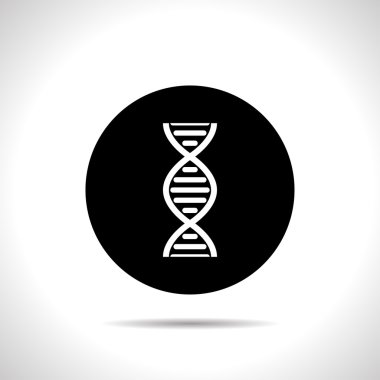 DNA molekülü simge vektör