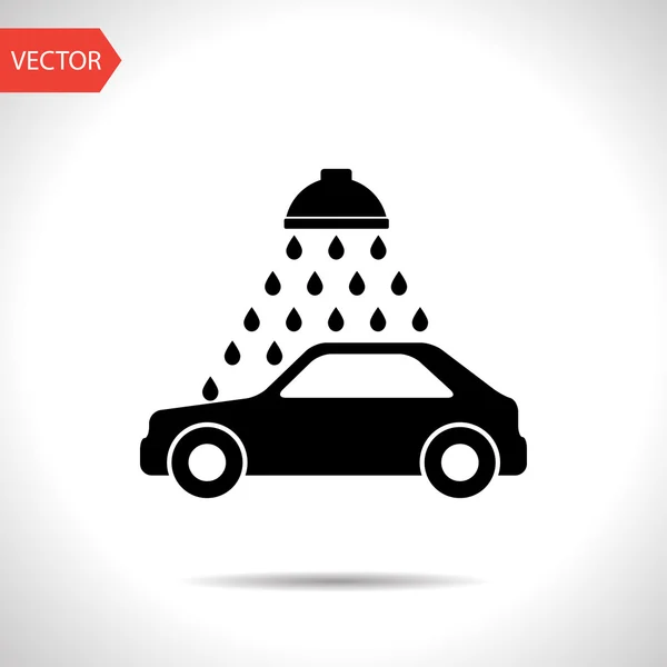 Vector pictogram van car wash — Stockvector