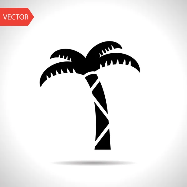 Vector icon of palm tree — Stock Vector