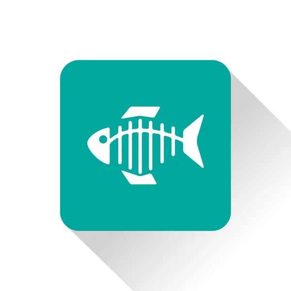 Ícone de vetor de espinha de peixe —  Vetores de Stock