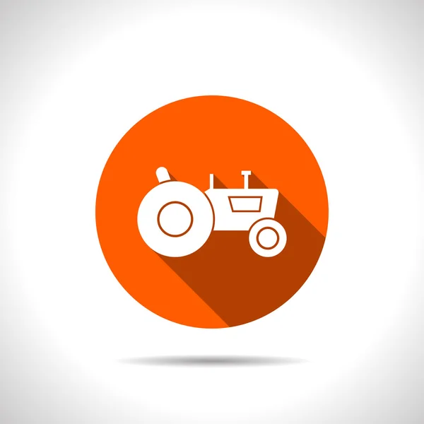 Icône web tracteur, illustration vectorielle — Image vectorielle
