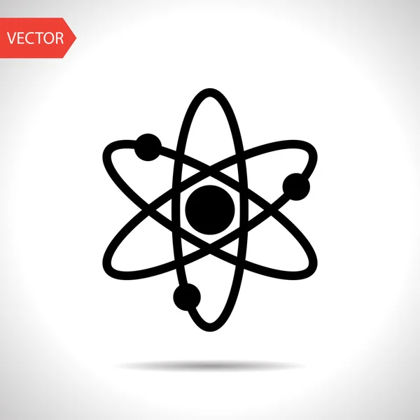 Signo de átomo icono — Vector de stock