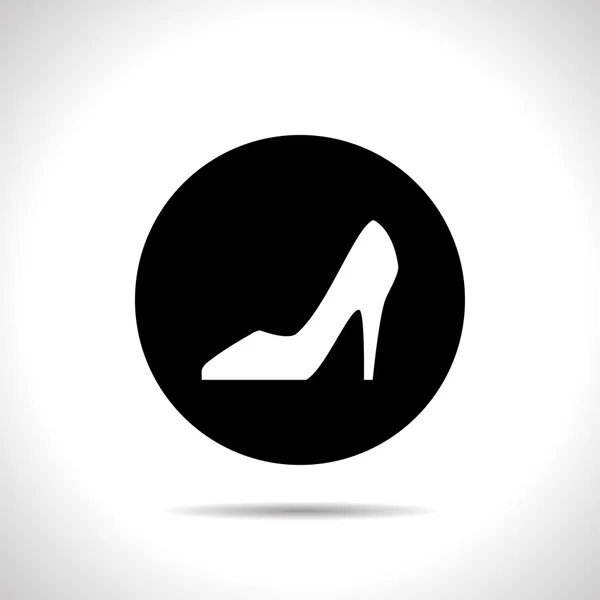 Mujer zapato icono — Vector de stock