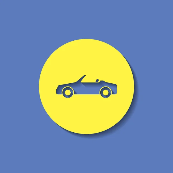 Vector icon Cabriolet — Stock Vector