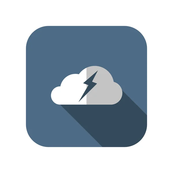 Icône du nuage et de la foudre — Image vectorielle
